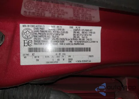 2012 Ford Focus Sel from USA, damaged, VIN 1FAHP3H22CL239614
